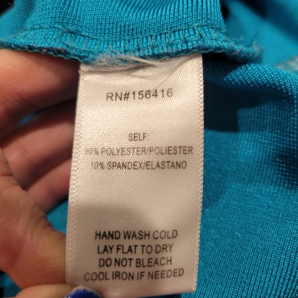 WOW COUTURE WOMEN'S BLUE BANDAGE DRESS SIZE LARGE - Picture 6 of 6